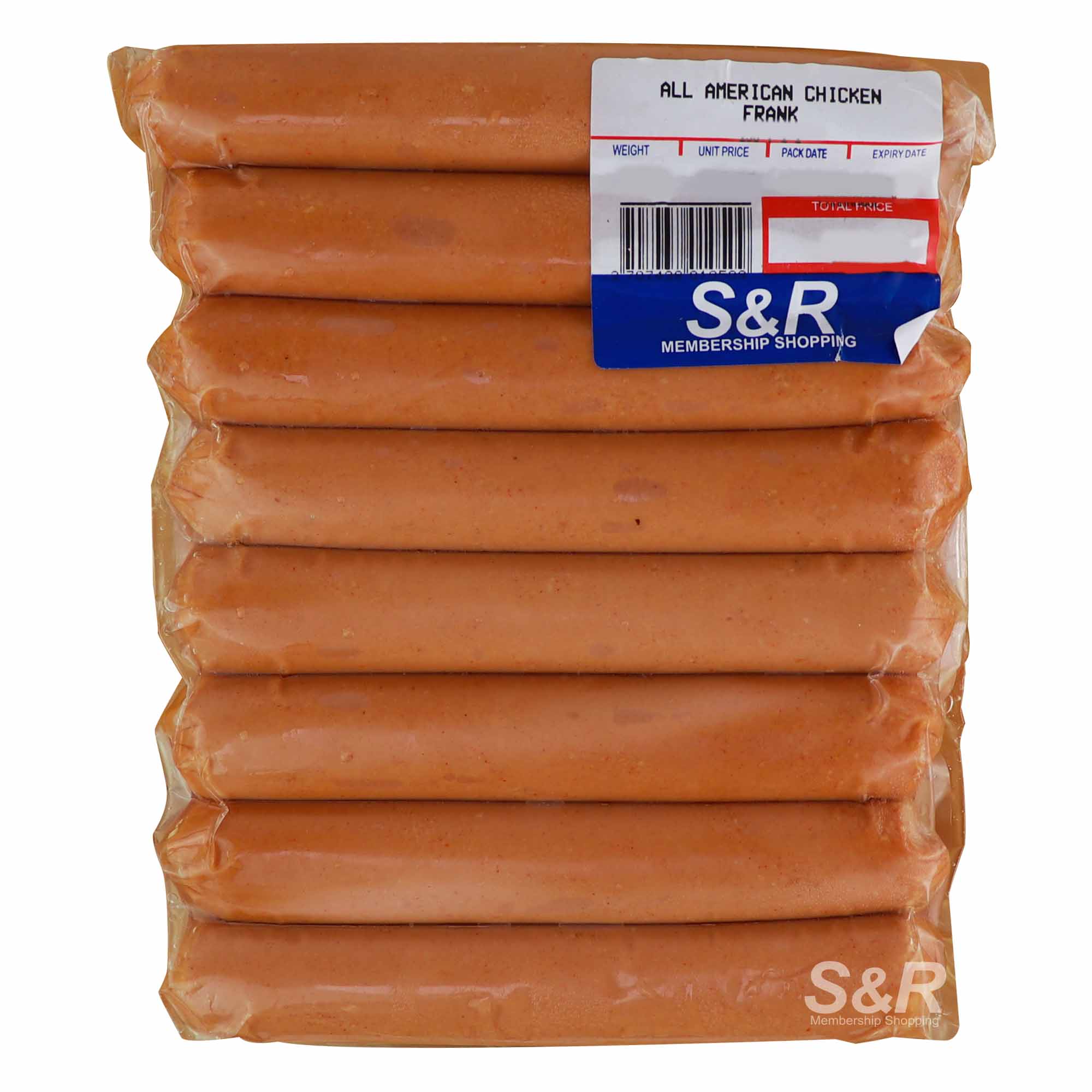 S&R All American Chicken Franks approx. 1.2kg